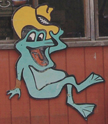 satisfied frog